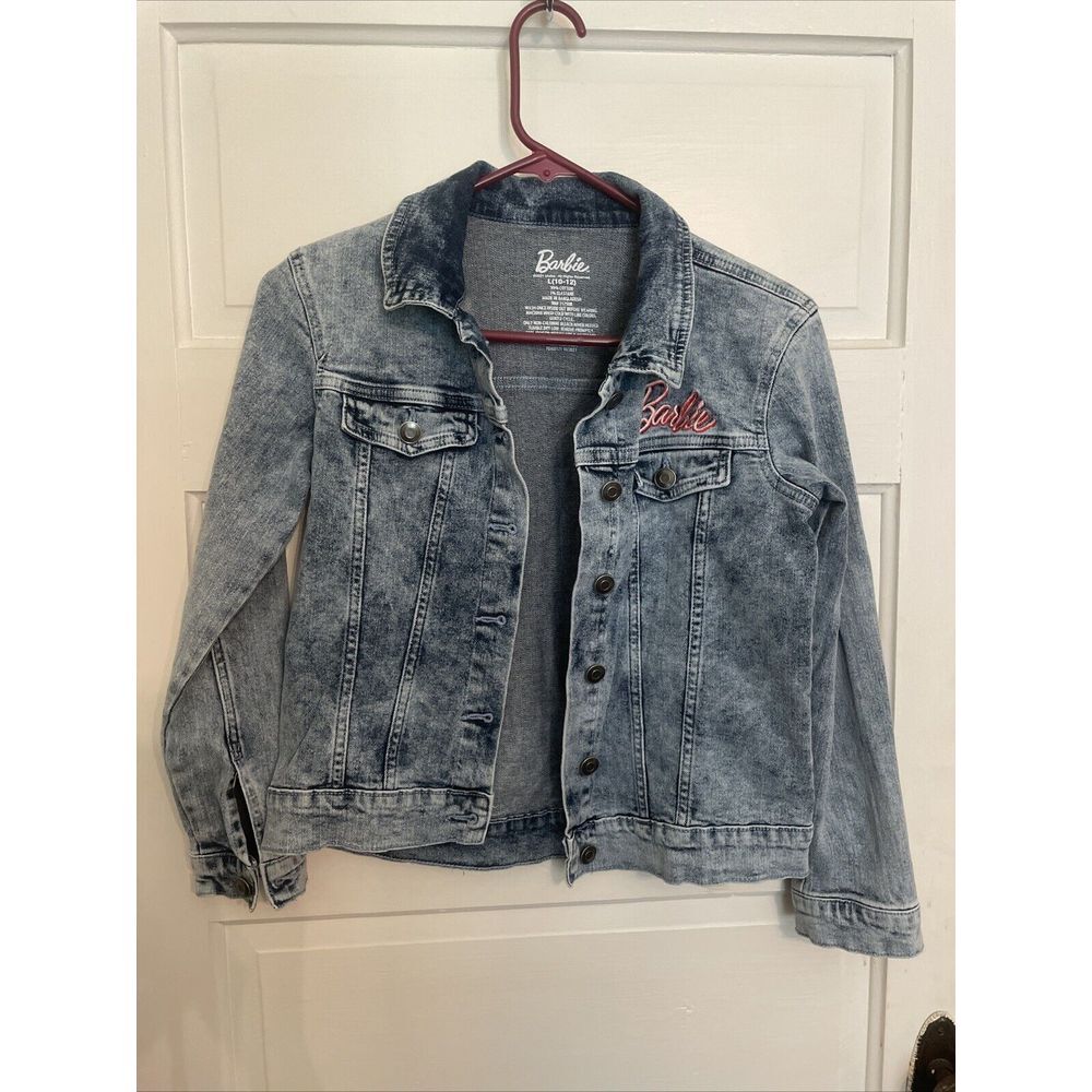 Barbie Licensed Mattel Jean Jacket Girls Size L (10-12)